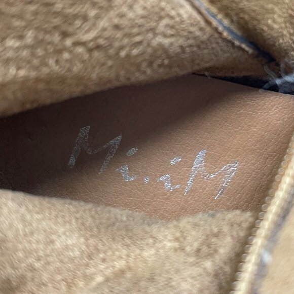 MiiM Boots Venture Ankle Suede Leather Almond Toe Boho Hippie Size 7.5 Brown - Picture 7 of 12